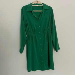 Calvin Klein Emerald Green Shirt Dress